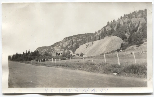 1925 Keweenaw Cliff Mine Ruins Rock Copper Country UP Michigan MI VTG Photo RPPC