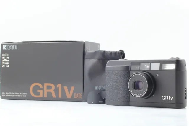 Read MINT IN BOX Ricoh GR1V Black 35mm Point Shoot Film Camera From JAPAN