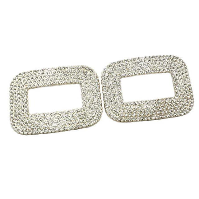 2 Stück Strass Kristall Brautschuhe Clips dekorative Schnalle Handwerk
