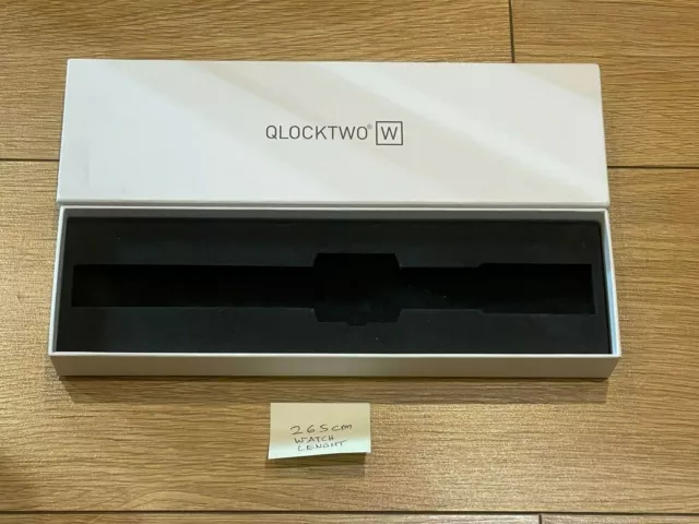 Genuine Original QLOCKTWO W Biegert & Funk Watch Presentation Box Case Complete