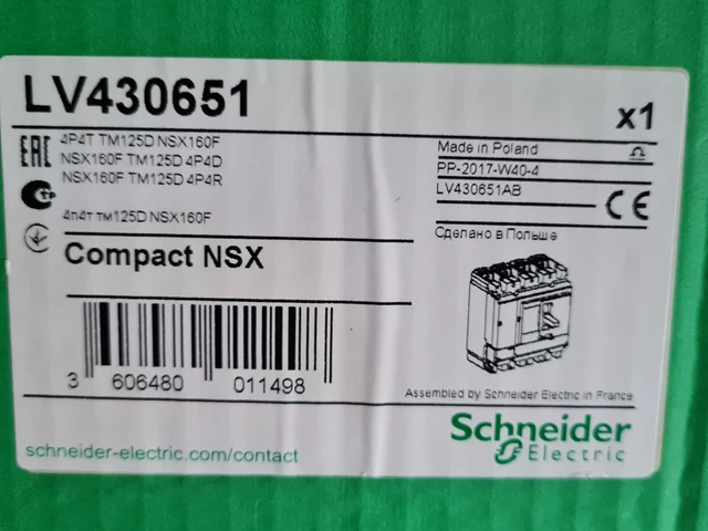 Disjoncteur Schneider Merlin Gerin NSXM 25 KA TM160D 3P – LV426209, Neuf