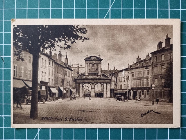 XH731 CPA circa 1930 - Nancy - Porte Saint Nicolas - animated