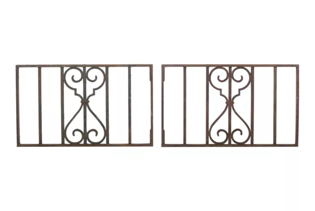 Pair of Matching 36 in. Wrought Iron Gate Panels