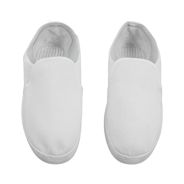 Scarpe a prova statica PVC tela cassaforte per elettronica laboratorio polvere bianco 41❤