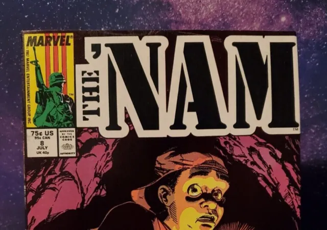 MARVEL Comics-THE 'NAM #8 JULY 1987 VIETNAM WAR COMIC BOOK 3