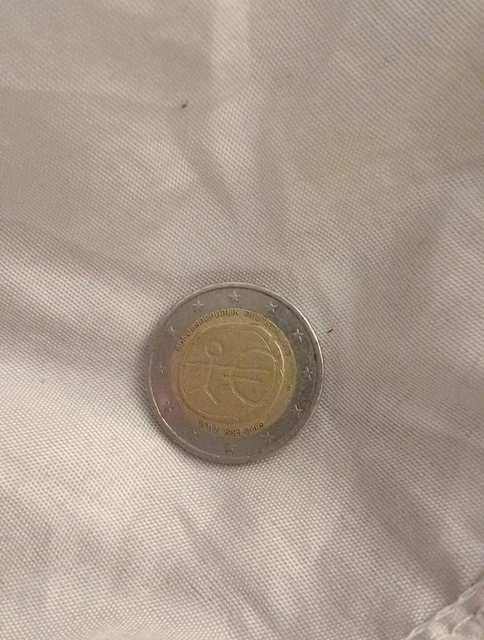 Pièce 2 Euros Commémorative UEM 1999-2009 Allemagne - Bonhomme - Collection