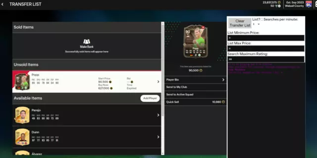 EA FC 24 Auto Buyer / Sniper and Bidder - OFFICIAL SITE FUTAssist