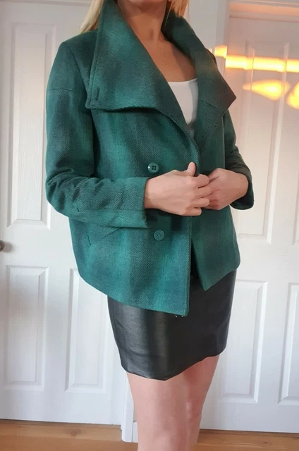 UNITED COLORS OF benetton Sisley Wool Jacket Coat Size 8 10 14.99 PicClick UK