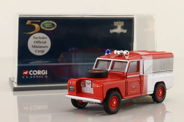 Corgi 07407; Land Rover Series 2 109; City of Bath Fire Brigade; Excellent Boxed