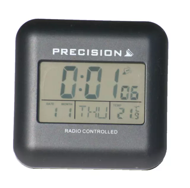 Radio Controlled Clock With Blue Back Light Precision 255/5687