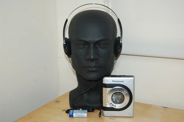 Panasonic rq-p35 Stereo-Kassetten-Player mit Kopfhörer schwarz