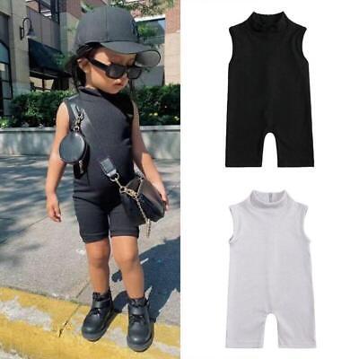 Toddler Newborn Baby Girls Clothes Sleeveless Romper Bodysuit Jumpsuit Outfits