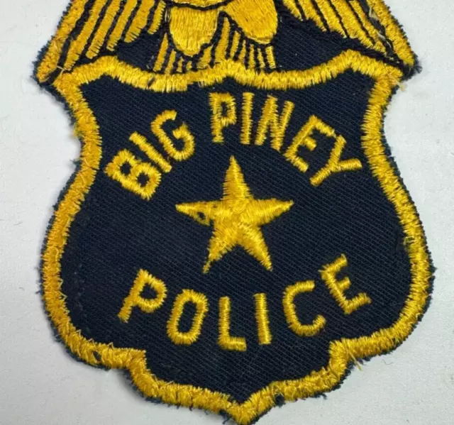 Big Piney Police Wyoming Sublette County WY 3.5" Patch