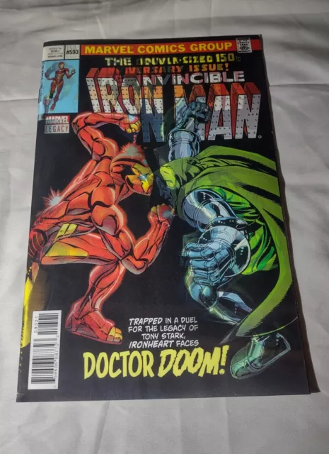 Invincible Iron Man #593 Comic Book 2017 Lenticular Cover Doctor Doom Comics