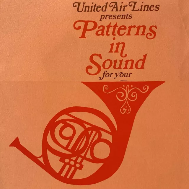 Vintage 1960s United Airlines Patterns In Sound Hawaii Flight Musical Program