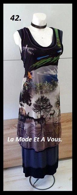 Robe Noire LMV (La Mode Est à Vous) - Bas Dentelé - Taille 38/40 - Neuf Sans étiquettes