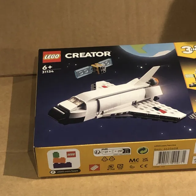 LEGO 31134 Creator 3 in 1 Space Shuttle Toy Astronaut Figure, Spaceship New 3