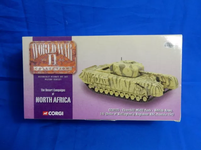 Corgi CC60105 Churchill MKIII Tank WWII Collection MIB