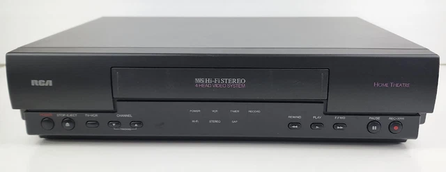 RCA VR603HF VCR VHS Player Recorder 4 Head Hi-Fi Stereo Home Theater ...