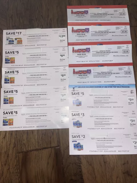 Similac Coupons $37 Worth. 7/14/23 earliest exp. Plus $16 Enfamil $10 Pediasure