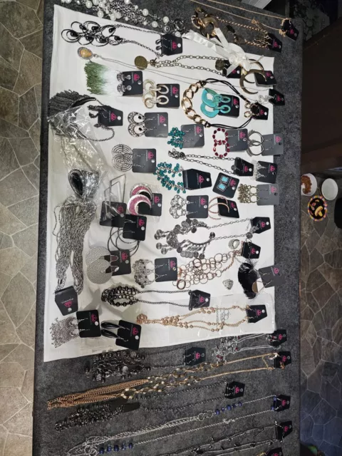 Paparazzi Jewelry Lot Bulk 50 Pieces. Earrings, Bracelets,Rings  and Necklaces