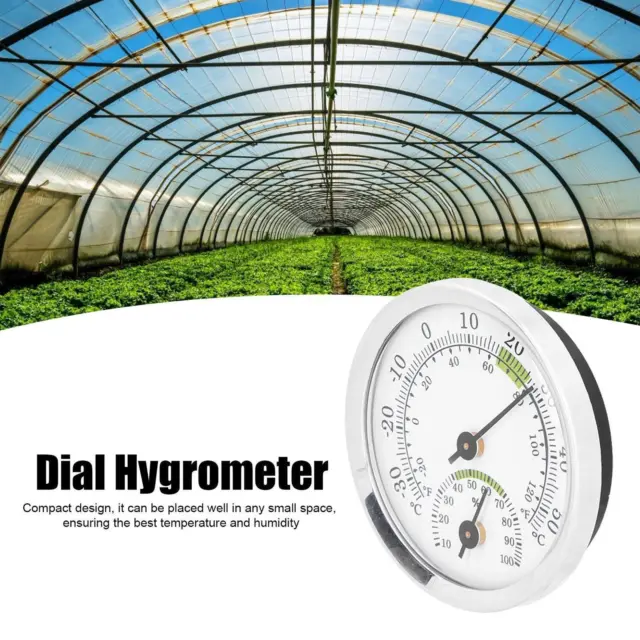 Mini Analog Thermometer Hygrometer Humidity Meter Room Temperature Indoor R1M19