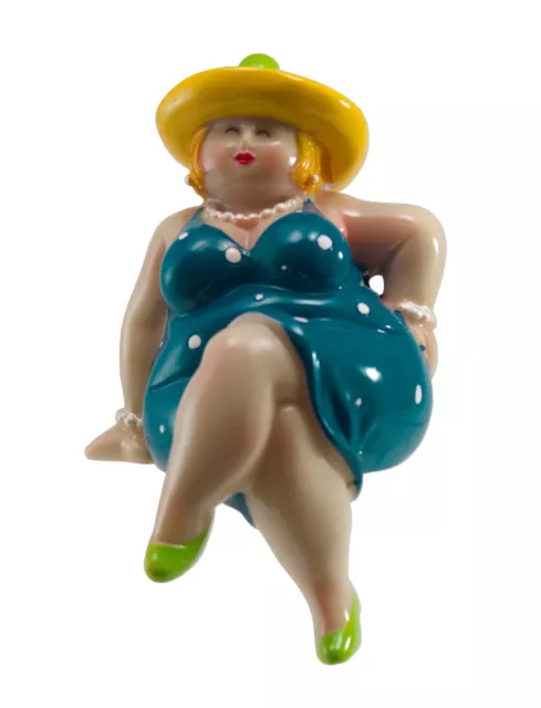 Deko Frau Kantenhocker Mollige Dicke Dame Lady Nana Rubens Retro Figur Skulptur