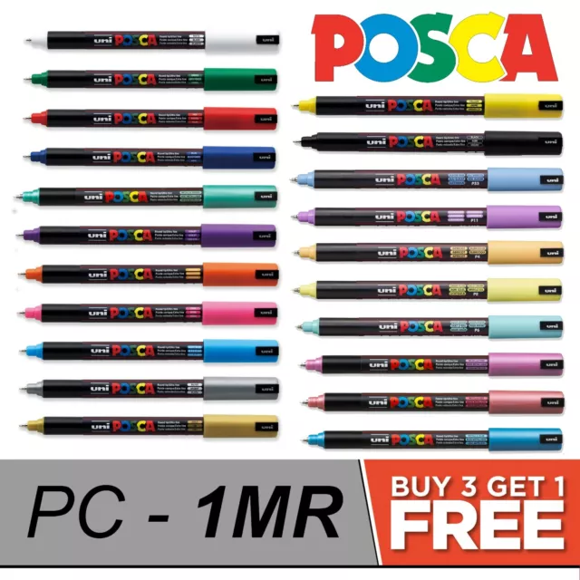 Marcador Uni POSCA PC-1MR - Gama de 21 Colores (NUEVO 2021) - ¡Compra 4, Paga 3!