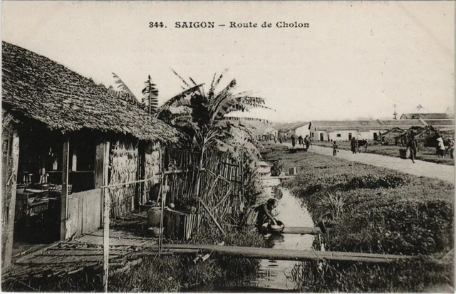 CPA AK VIETNAM COCHINCHINE Saïgon - Route de Cholon (61785)