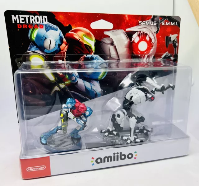 Brand New Metroid Dread Amiibo Samus & EMMI Twin pack. Nintendo Switch 2 Pack