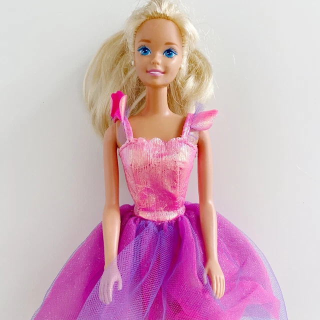 BARBIE PINK DRESS Vintage 90's Doll Figure Mattel $24.30 - PicClick AU