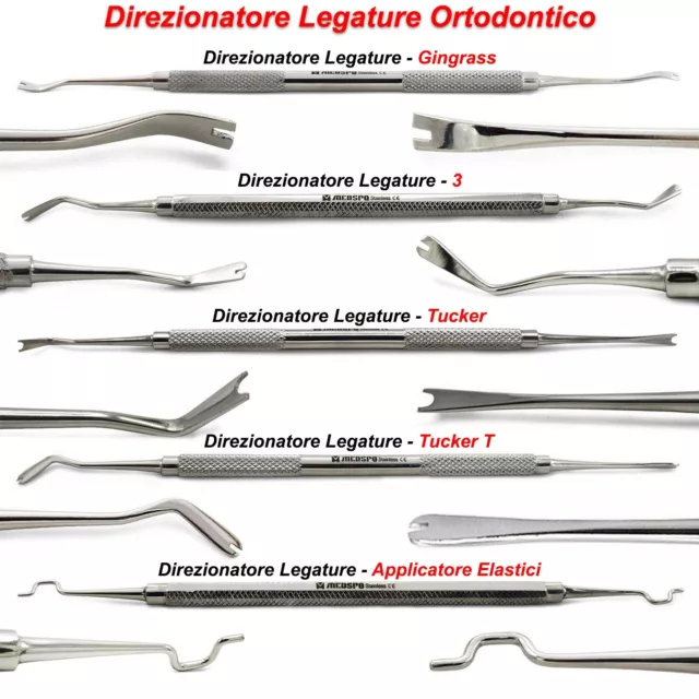 Direzionatore Legature Ortodontiche Dentali Filo Posizionamento Tucker Scaler