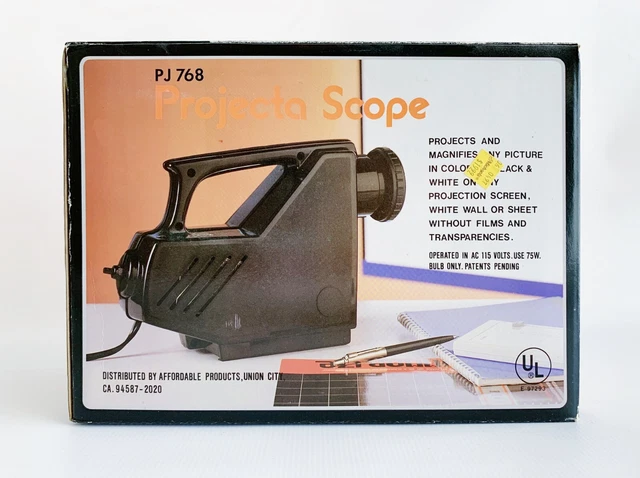 Ampliador proyector para dibujos murales Projecta Scope PJ768 en caja
