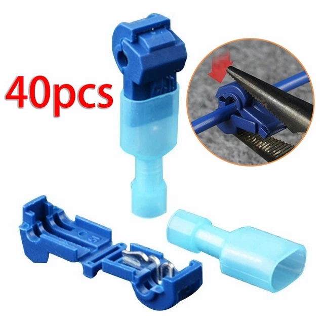 Juego de clips de conector/abrazaderas cable eléctrico terminales de conexión rápida engarce