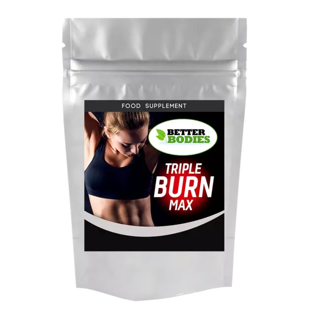 Píldoras de dieta Triple Burn Max fuerza fuerza fuertes cápsulas quemadores de grasa