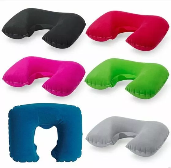 Inflatable Neck Pillow U Shaped Travel Pillows Car Air Cushion Head Neck Rest