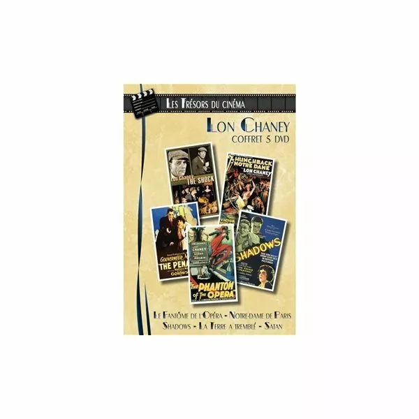 DVD Neuf - Coffret 5 DVD Lon Chaney : La Terre a tremblé Shock, Paris Hunchback