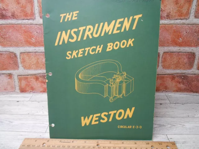 Vintage The Instrument Sketch Book Weston Circular E 3 D 1953 Electrical