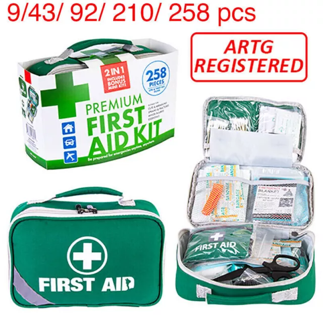 Emergency First Aid Kit Medical Travel Workplace Family Safety ARTG Registered