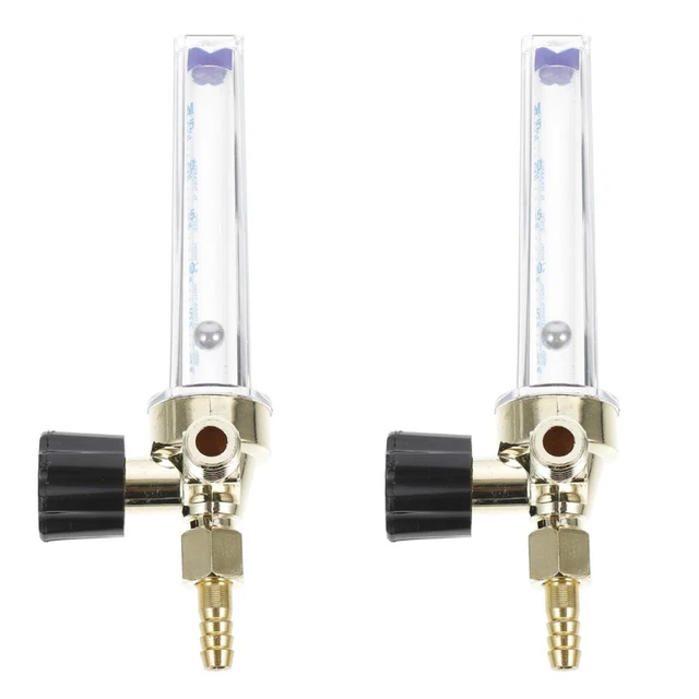 2 COUNT NITROGEN Flow Meter for Brazing Indicator Flowmeter Regulator
