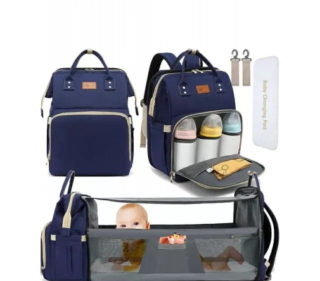 Baby Diaper Bag Backpack With Changing STATION