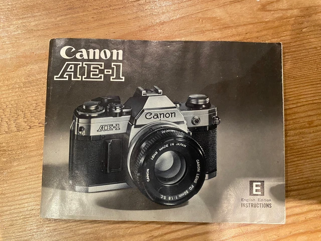 Canon AE-1 manuale inglese