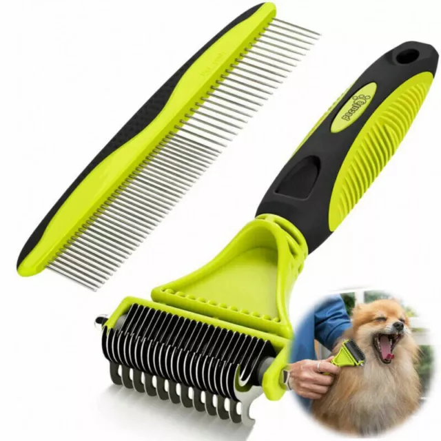 Brush Tool Rake Comb Professional Pet Dematting Grooming Undercoat Dog Cat Brush
