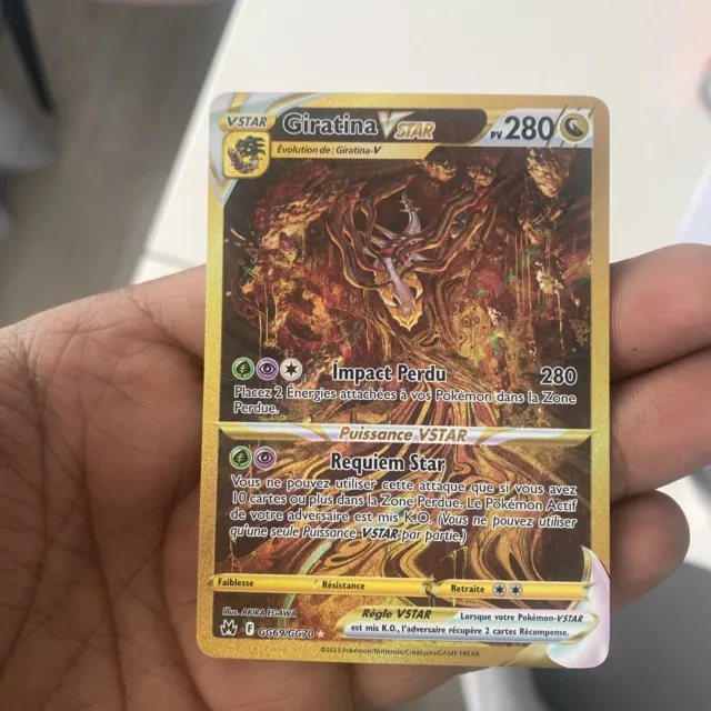 Carte Pokémon Giratina VSTAR GOLD GG69/GG70 - Zénith Suprême EB12.5 FR
