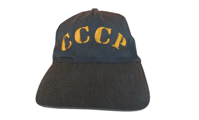 Original Vintage 90s Russian USSR Hat Baseball Cap CCCP Adjustable Strapback
