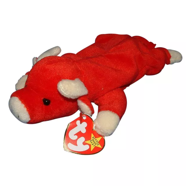 Ty Beanie Baby Snort - MWMT (Bull 1995)