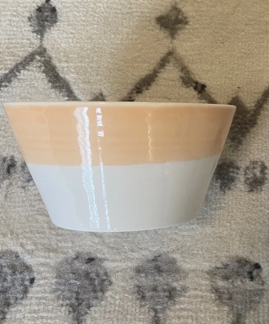 Royal Doulton 1815 Cereal Soup Bowl 6” Peach Orange Salmon Ceramic