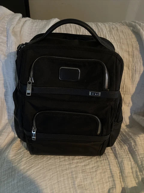 Tumi Alpha 3 Backpack Black business sports bag Nylon Very Good Condition