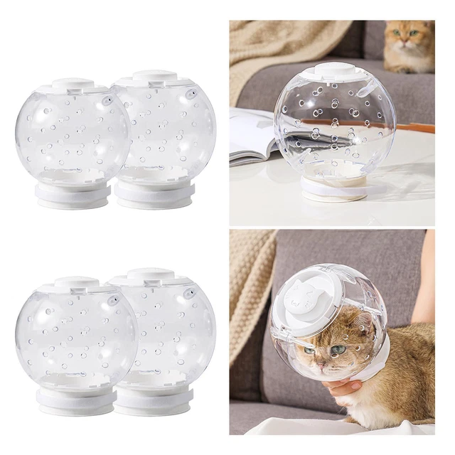 Cat Muzzle Cat Helmet Breathable Anti-bite Durable Portable Transparent