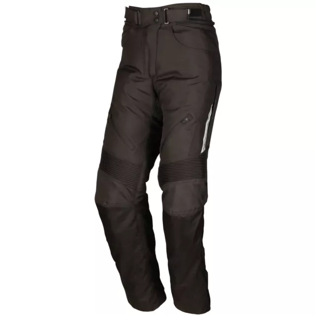 Modeka Violetta Femme Touring Pantalon de Textiles Noir Pantalon Moto Étanche